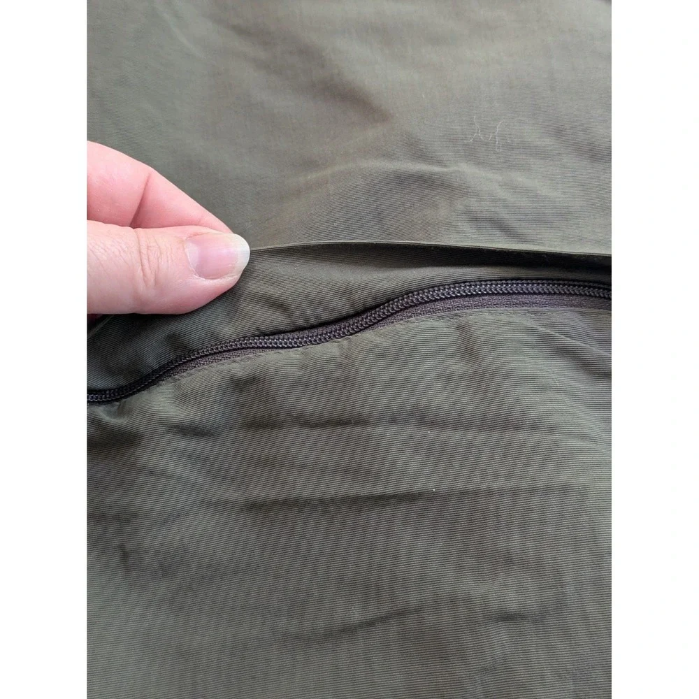 Cabelas Mens Convertible Pants 36x34 Green Lightweight Nylon Zip Off